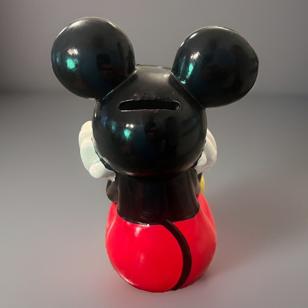 Disney Fab New York NY Mickey Mouse Ceramic Glass Piggy Coin Bank Jar - Picture 4 of 8
